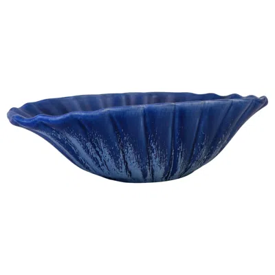 Pre-owned Bo Fajans Ewald Dahlskog, Deep Blue Large Bowl, , Sweden, 1940s