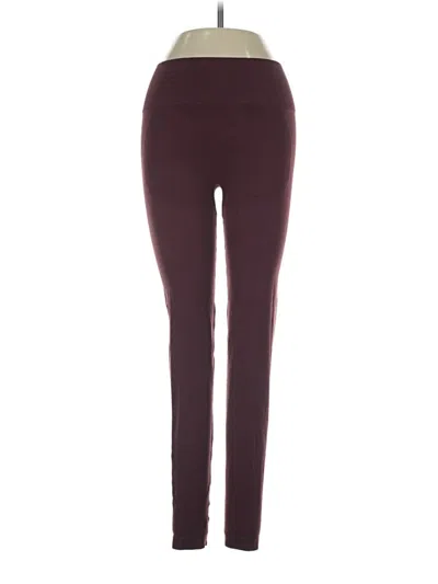 Pre-owned Bo+tee Active Pants In Burgundy