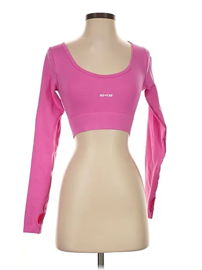 Pre-owned Bo+tee Long Sleeve T-shirt In Pink