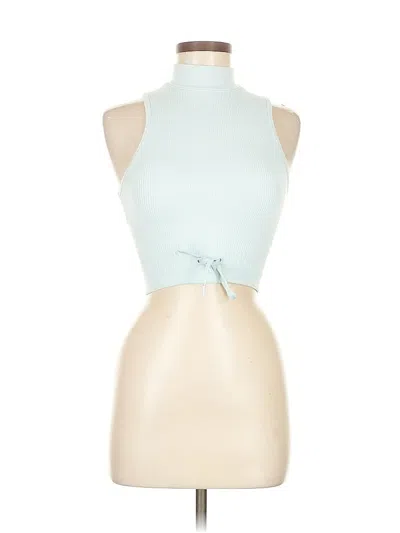 Pre-owned Bo+tee Tank Top Ivory Halter Neckline Tops In White