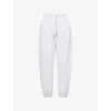 Bo+tee Womens Grey Marl Branded Drawstring-waist Cotton-blend Jogging Bottoms Xs In Gray