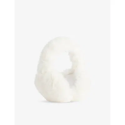 Bo+tee Womens Ice Structured Faux-fur Earmuffs In Grey