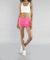 Boa 1" Elite Split Short In Hot Pink In Pink