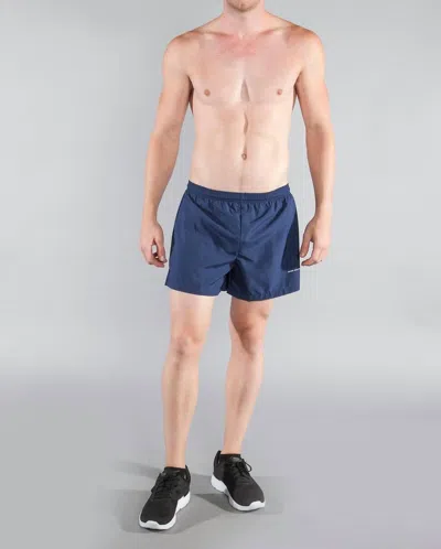 Boa 3.75" V-notch Running Short In Navy In Blue