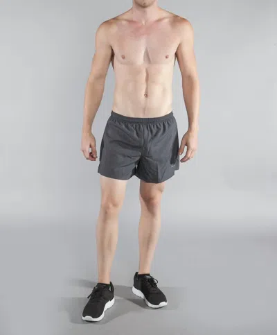 Boa 3.75" V-notch Running Short In Titanium In Multi