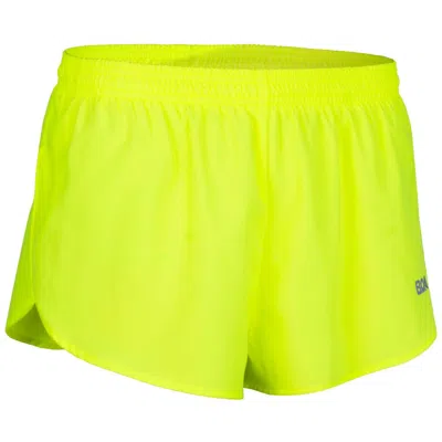 Boa Men's 1" Elite Split Short In Neon Yellow In Green