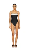 Boamar Abigail One Piece Swimsuit In Black & White