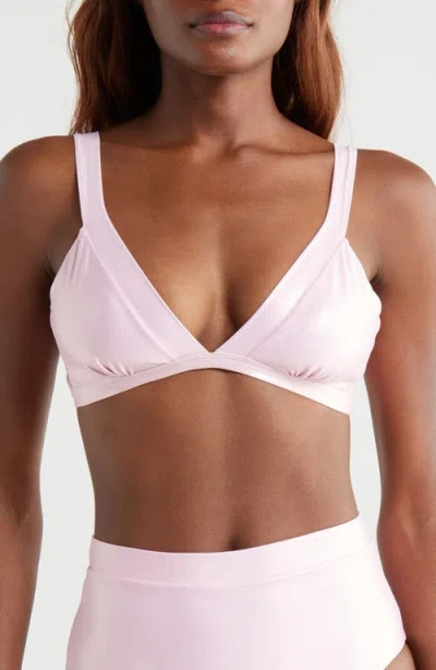 Boamar Aleida Triangle Bikini Top In Pink