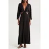 Boamar Avalon Cutout Cover-up Maxi Dress In Black