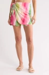 Boamar Cherry High Waist Cover-up Skort In Fuzzy