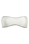 Boamar Daphne Strapless Bikini Top In Shimmer Ivory