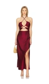 Boamar Dasha Long Dress In 酒