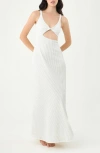Boamar Kid Rib Cover-up Maxi Dress In White