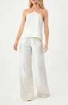 Boamar Naomi Embroidered Cotton Blend Cover-up Pants In White