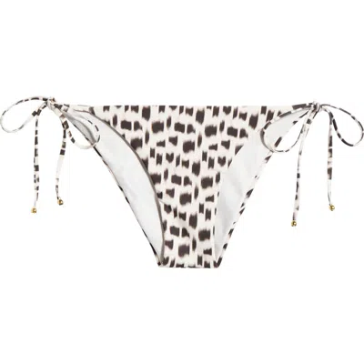 Boamar Naos Side Tie Bikini Bottoms In Animal Raw
