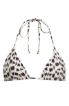 Boamar Naos Triangle Bikini Top In Animal Raw