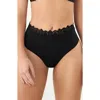 Boamar Patma Lace High Waist Swim Bottoms In Black