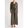 BOAMAR BOAMAR ROSALIE LONG SLEEVE COVER-UP MAXI DRESS