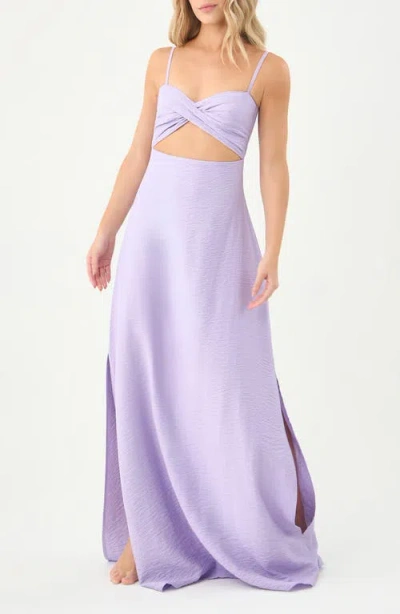 Boamar Rosemary Twist Cutout Cover-up Dress In Purple