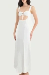 Boamar Siena Cutout Cover-up Maxi Dress In White