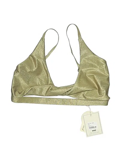 Boamar Swimsuit Top Gold Metallic Pattern Swimwear