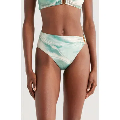Boamar Talia High Cut Bikini Bottoms In Green