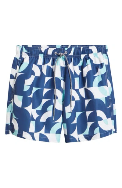 Boardies Abstract Print Swim Trunks In Multi