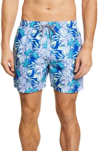Boardies Aloha Navy Swim Trunks In Blue