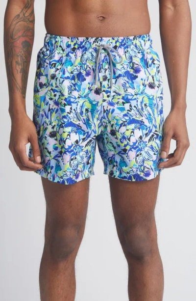 Boardies Amelia Mid Length Swim Trunks In Blue