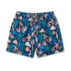 Boardies Apparel Women's Mid Length Swim Shorts In Palm Springs In Blue
