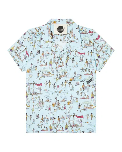 Boardies Kids' ¨ Beach Folk Shirt In Blue
