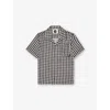 Boardies Seahound Graphic-pattern Woven Shirt 3 - 12 In Black/cream