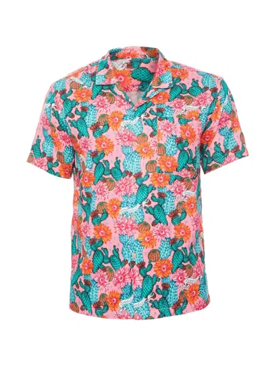 Boardies Cactus-print Camp-collar Shirt In Multi