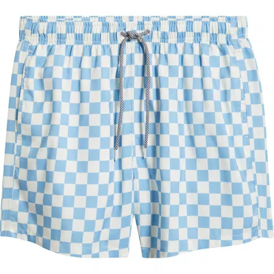 Boardies Checkerboard Print Swim Trunks In Multi