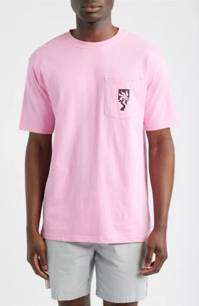 Boardies Clara Palm Pocket T-shirt In Pink