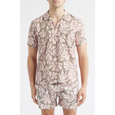 Boardies Floral Print Camp Shirt In Multi