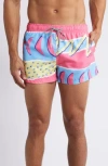 Boardies Fresh Prince Iiii Shortie In Blue Multi