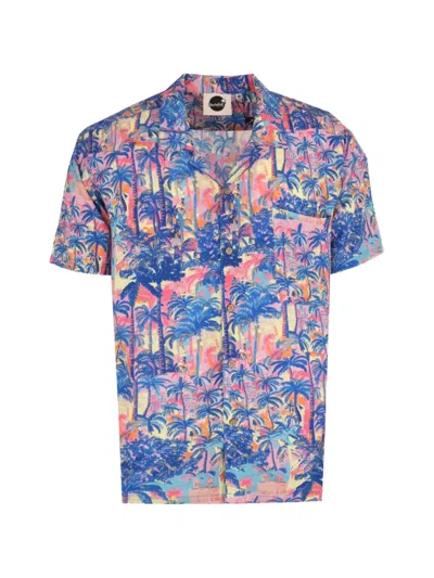 Boardies Havana Palm-print Shirt In Purple