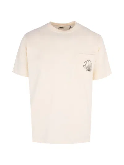 Boardies Ilfracombe Shell-embroidered T-shirt In Neutral