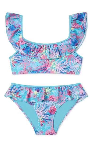 Boardies Kids Coral Bikini Set In Multi