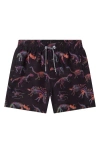Boardies Kids' Dino Bones Swim Trunks In Black