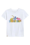 Boardies Kids' Dinosaur Logo Cotton Graphic T-shirt In White