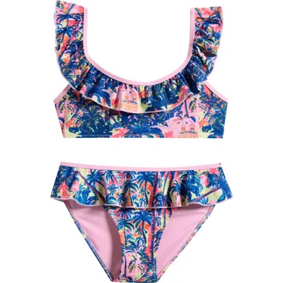 Boardies Kids' Havana Ruffle Two-piece Swimsuit In Multi