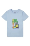 BOARDIES KIDS' HIPPO COTTON GRAPHIC TEE