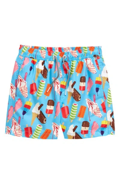 Boardies Kids' Ice Cream Swim Trunks In Blue