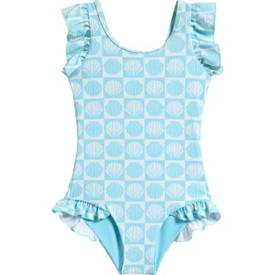 Boardies Kids' Ilfracombre Ruffle One-piece Swimsuit In Multi