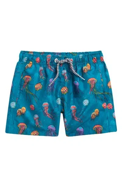 Boardies Kids' Jellyfish Swim Trunks In Blue