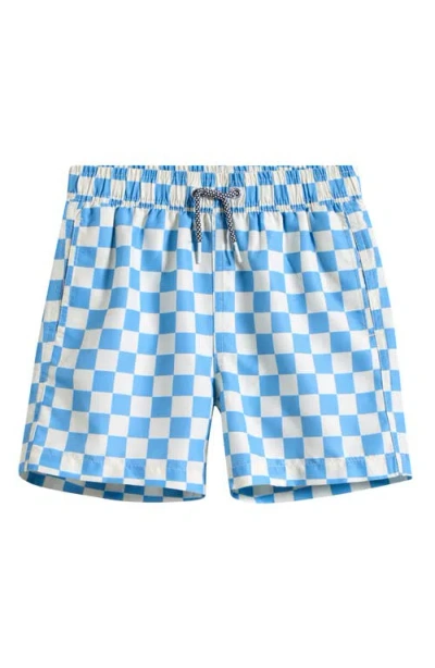 Boardies Kids' Liffy Check Swim Trunks In Blue