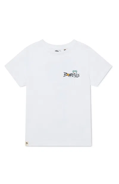 Boardies Kids Long Shot T-shirt In White