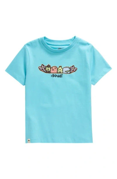 Boardies Kids' Monsters Organic Cotton Graphic T-shirt In Blue